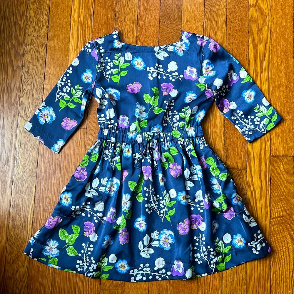 Crewcuts Floral 3/4 Sleeve Dress-Size 5